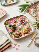 Load image into Gallery viewer, Pink Palm Tapas Plate
