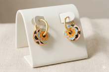 Load image into Gallery viewer, Peranakan Hoop Earrings
