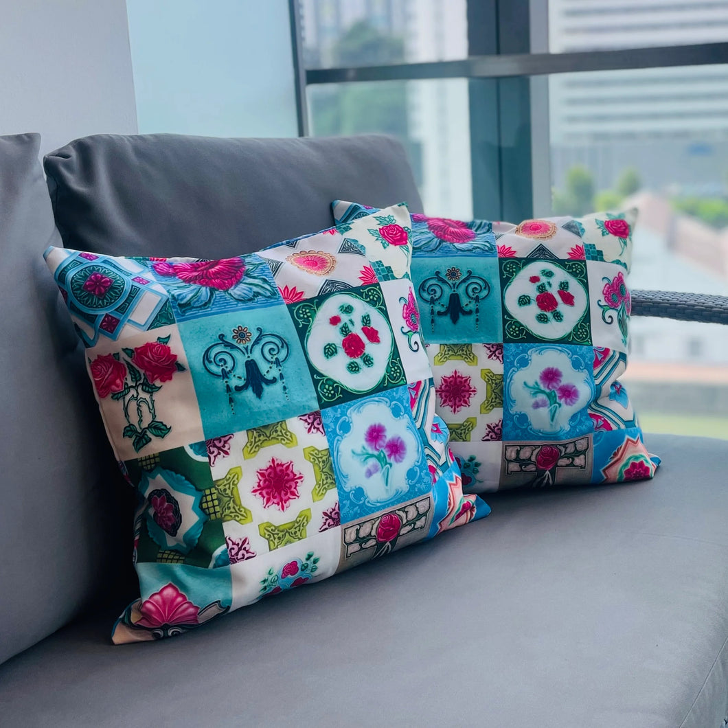 Peranakan Tiles Cushion Cover