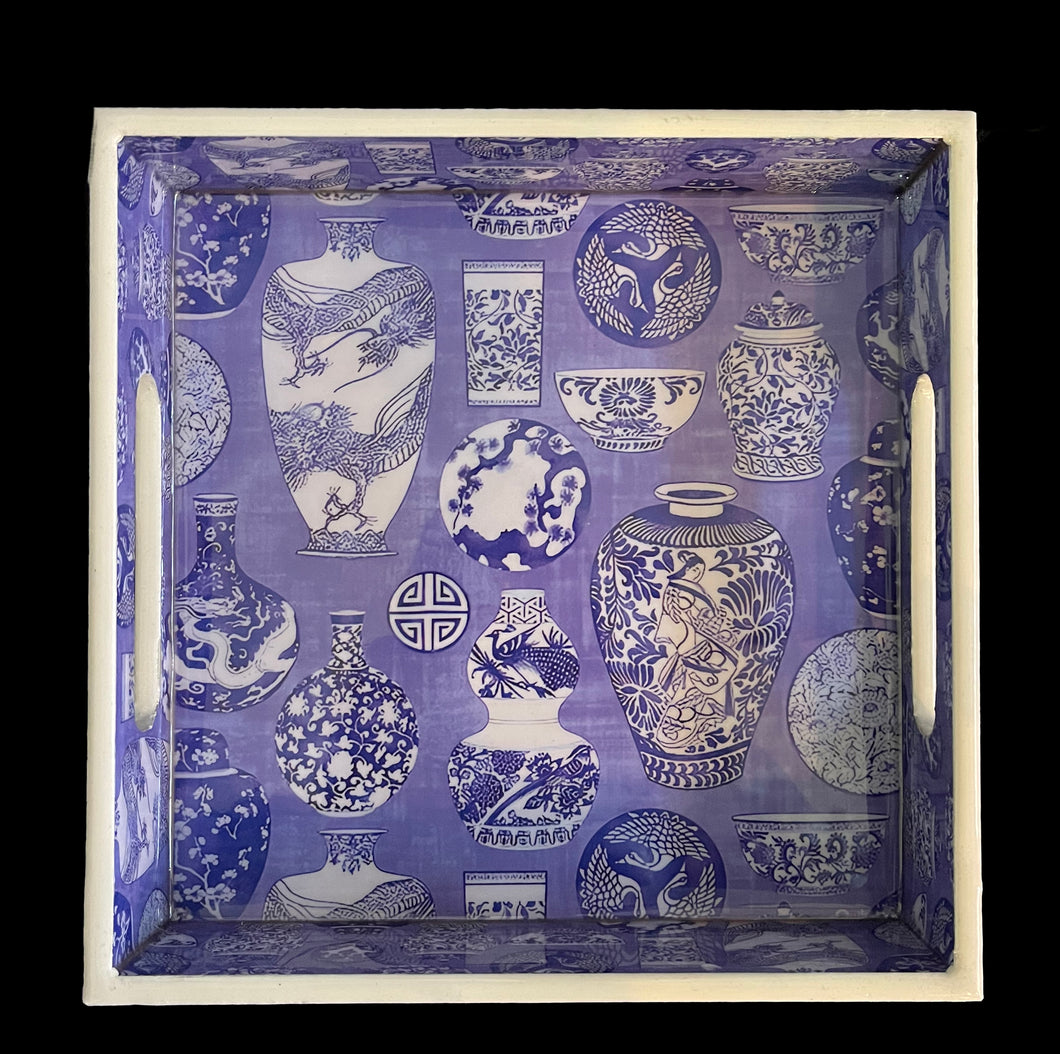 Blue Porcelain Tray