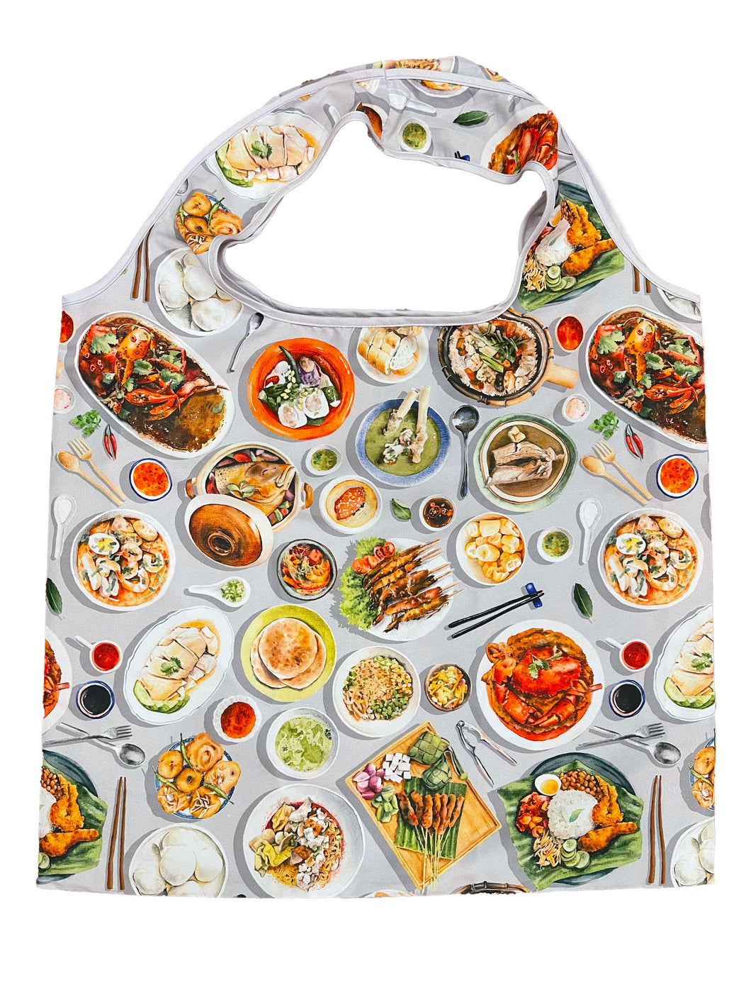 Singapore Hawker Food Shopping Bag