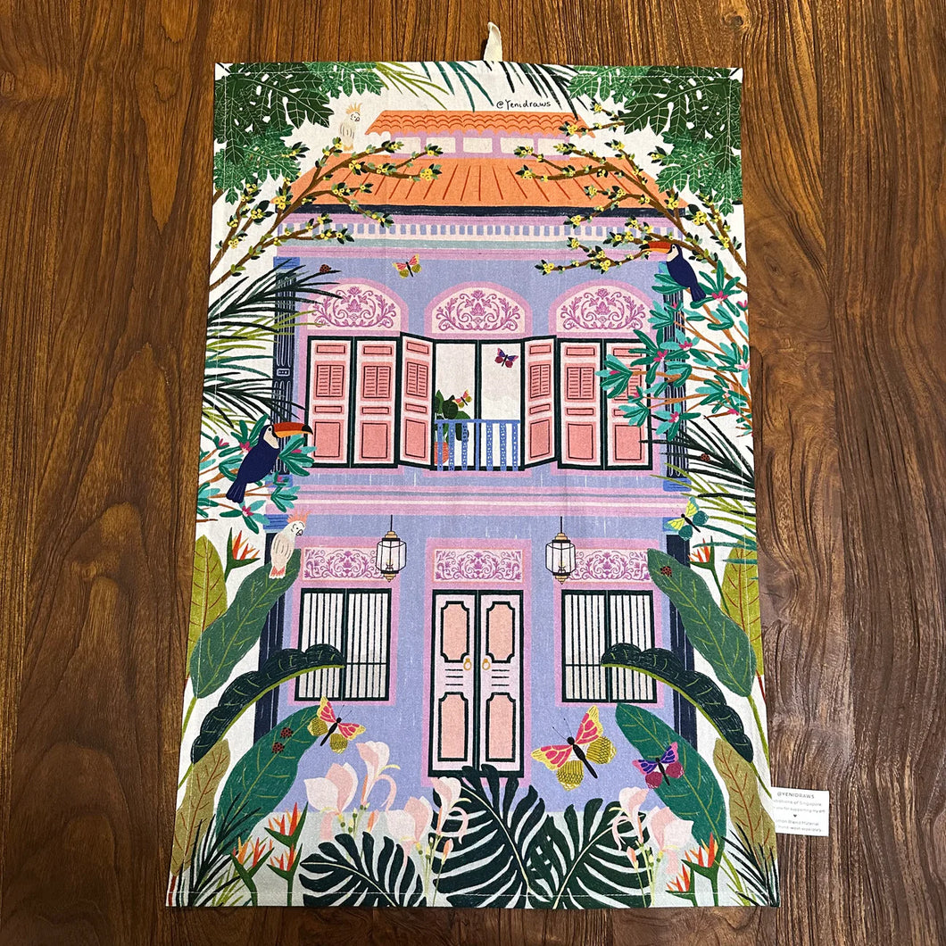 Tea towel - The Shophouse Liliac