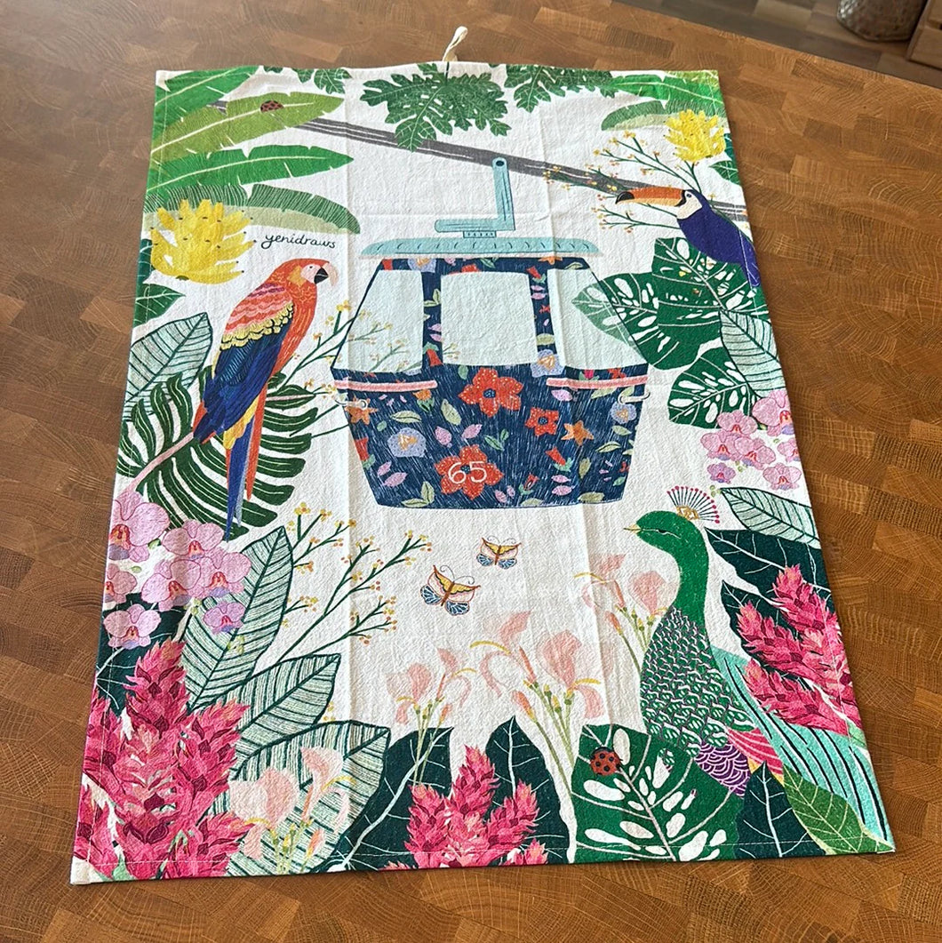 Tea towel - A Cable Car Ride