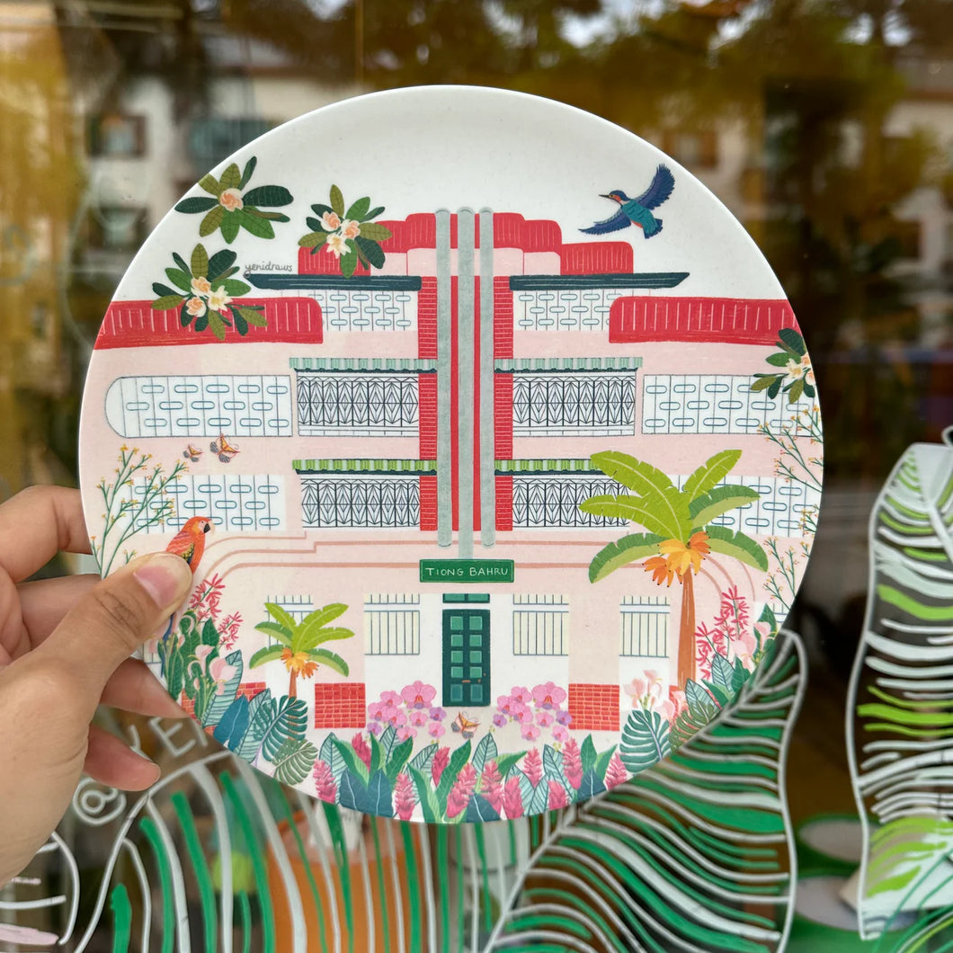 Set of 2 - Tiong Bahru Quarter plate