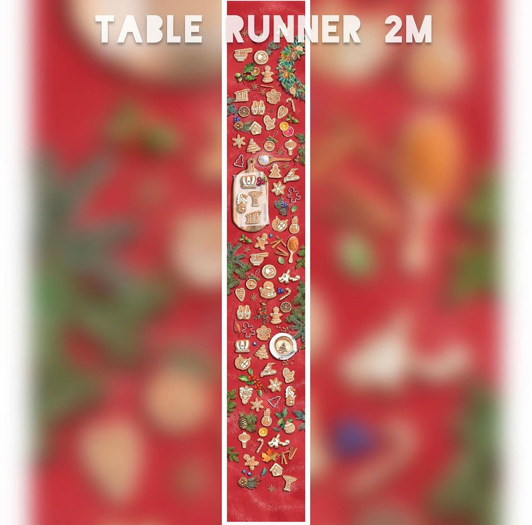 Singapore Gingerbread table runner