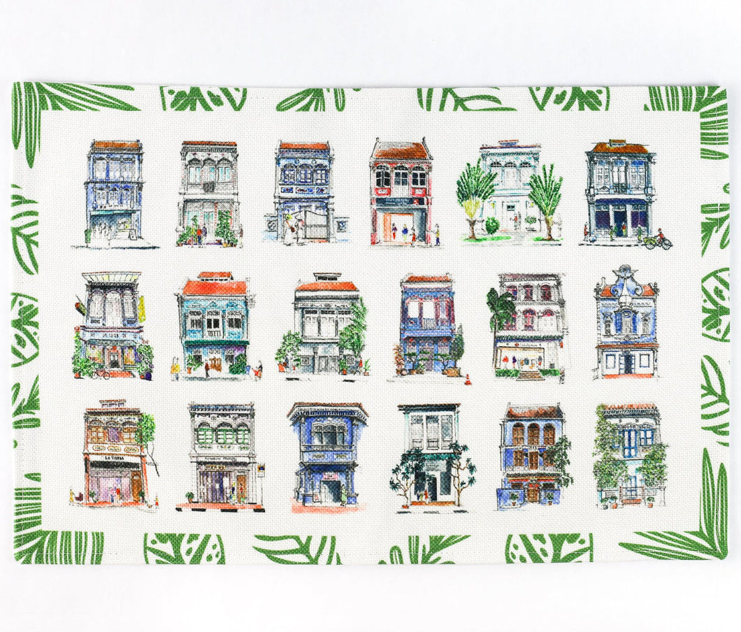 Blue Shophouse Placemats