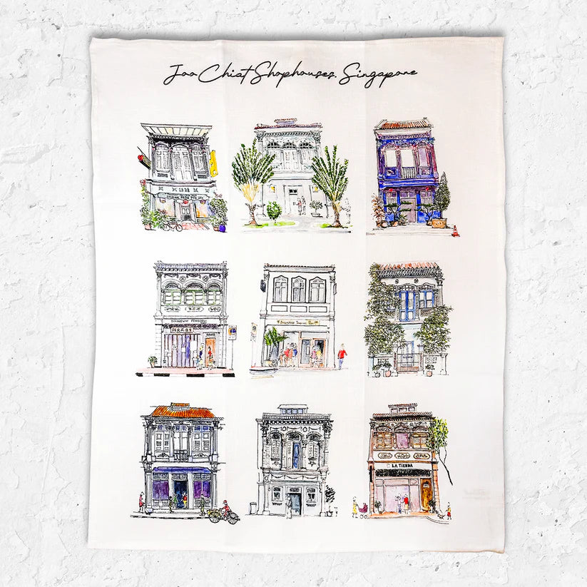 Linen Tea towel - Joo Chiat