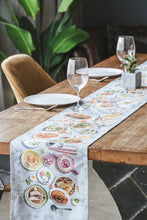 Load image into Gallery viewer, Singapore Hawker Food Table Runner
