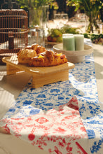 Load image into Gallery viewer, Singapore Icons in Blue and Red Table Runner (Double-Sided)
