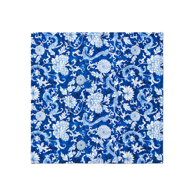 Set of 2 Blue Dragon Napkins