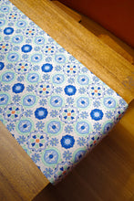 Load image into Gallery viewer, Peranakan Tile Table Runner in Blue Tile
