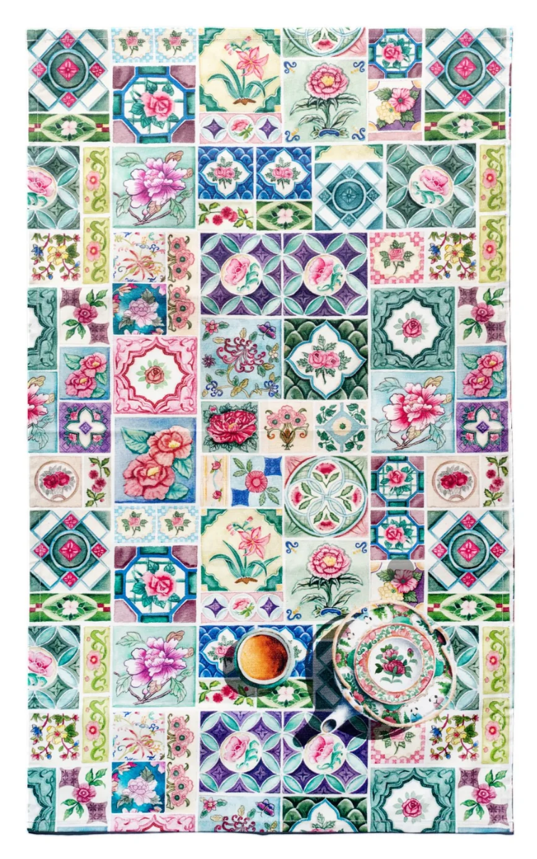 Tea towel - Peranakan Tile