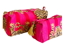 Load image into Gallery viewer, Tiger on Pink Pouch
