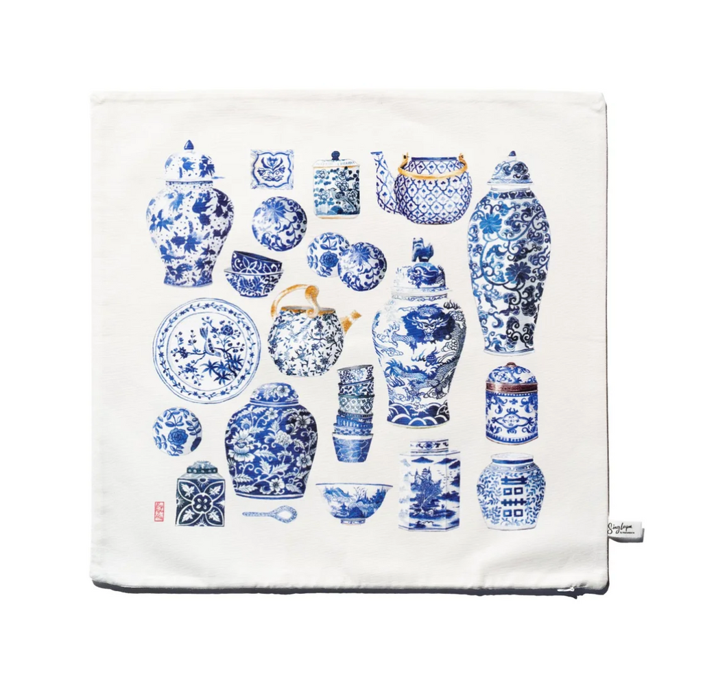 Cushion cover - Chinese Porcelain