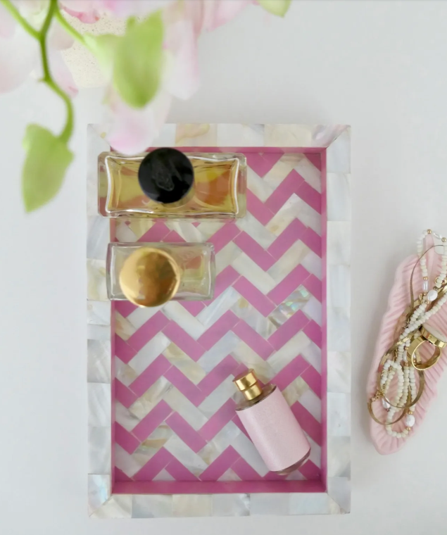 Kusu Pink - Mini Mother of Pearl Tray