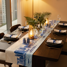 Load image into Gallery viewer, Singapore Skyline Table Runner

