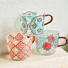 Load image into Gallery viewer, Peranakan Tile Glass Mug
