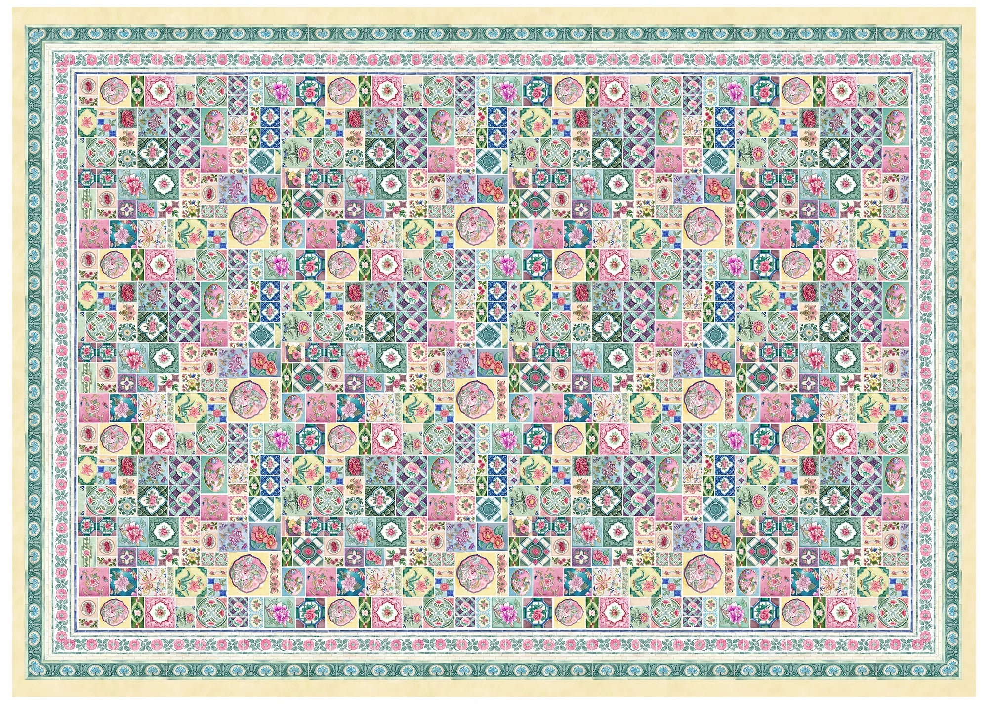 Peranakan Tile Tablecloth – Suterwala's