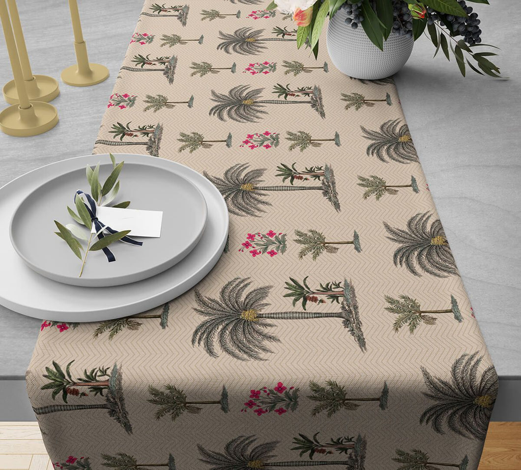 Chevron Palms Bed and Table Runner