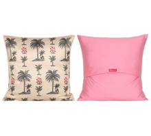 Load image into Gallery viewer, Chevron Palms Satin Blend Cushion Cover Set of 5

