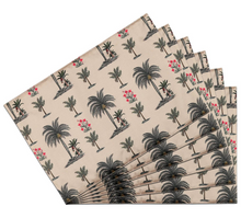 Load image into Gallery viewer, Chevron Palm Table Mats Set of 6
