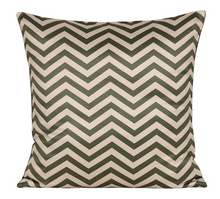 Load image into Gallery viewer, Chevron Palms Satin Blend Cushion Cover Set of 5
