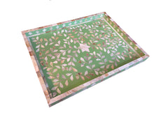 Load image into Gallery viewer, Botanical - Large Mother of Pearl Tray

