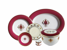 Load image into Gallery viewer, Lotus at Fatehpur - 27 piece Dinner Set
