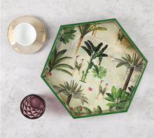 Load image into Gallery viewer, Heron&#39;s Garden Hexagon Serving Tray
