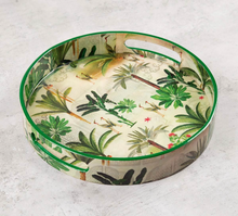 Load image into Gallery viewer, Heron&#39;s Garden Round Serving Tray
