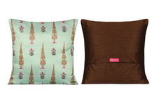 Load image into Gallery viewer, Peacock &amp; Conifer Cushion Cover Set of 5
