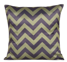 Load image into Gallery viewer, Chevron Melavo Satin Blend Cushion Cover Set of 5
